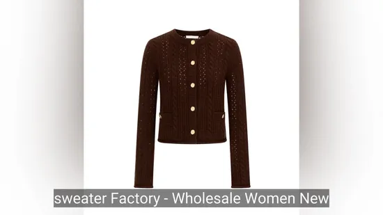 Los hombres y mujeres suéter de invierno Cardigan doble